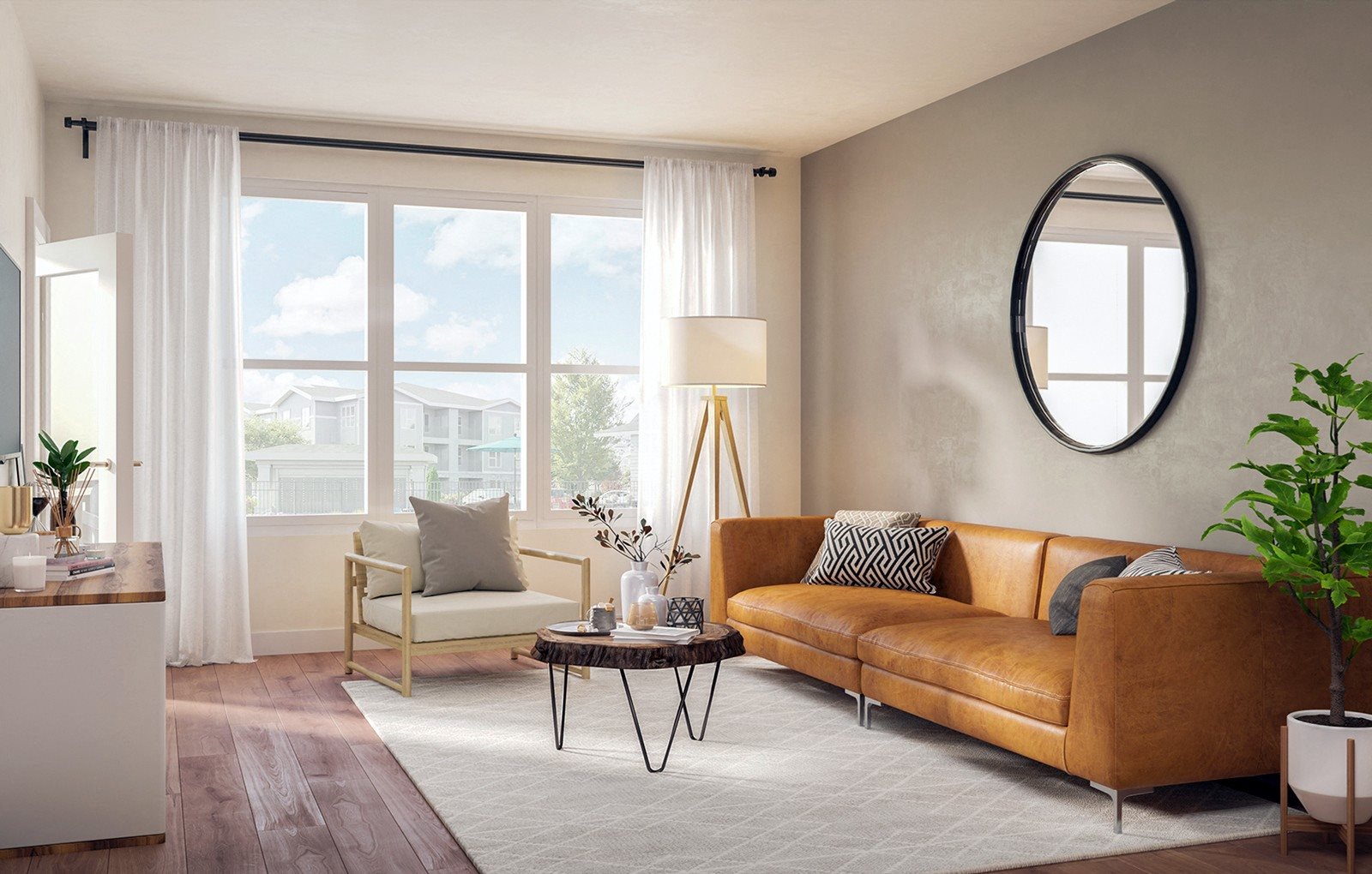 Vista Ridge_Sample Model Apartment Living Room